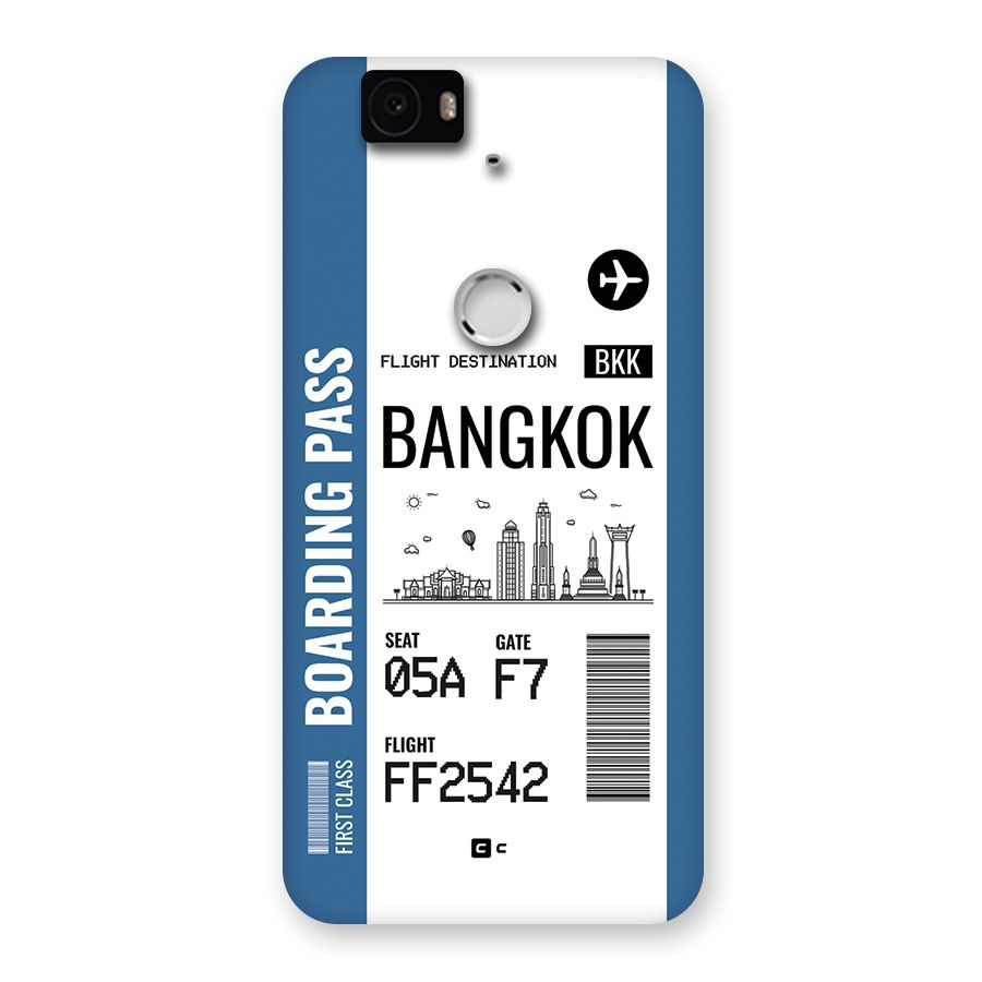 Bangkok Boarding Pass Back Case for Google Nexus 6P