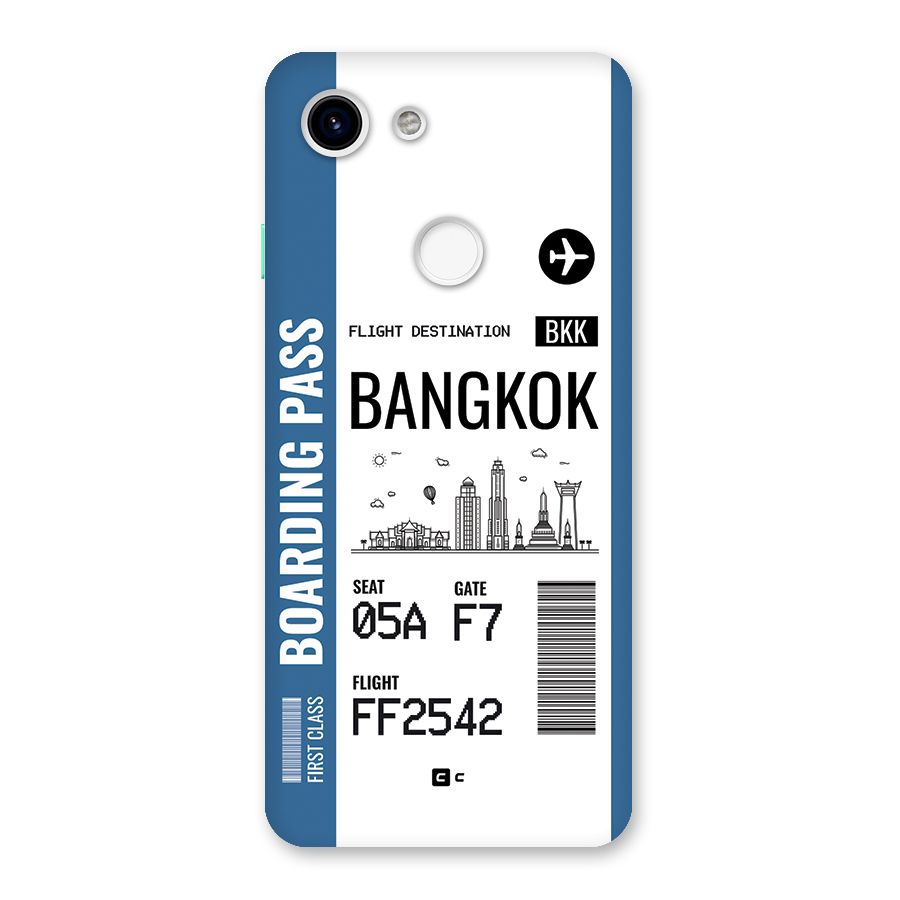 Bangkok Boarding Pass Back Case for Google Pixel 3