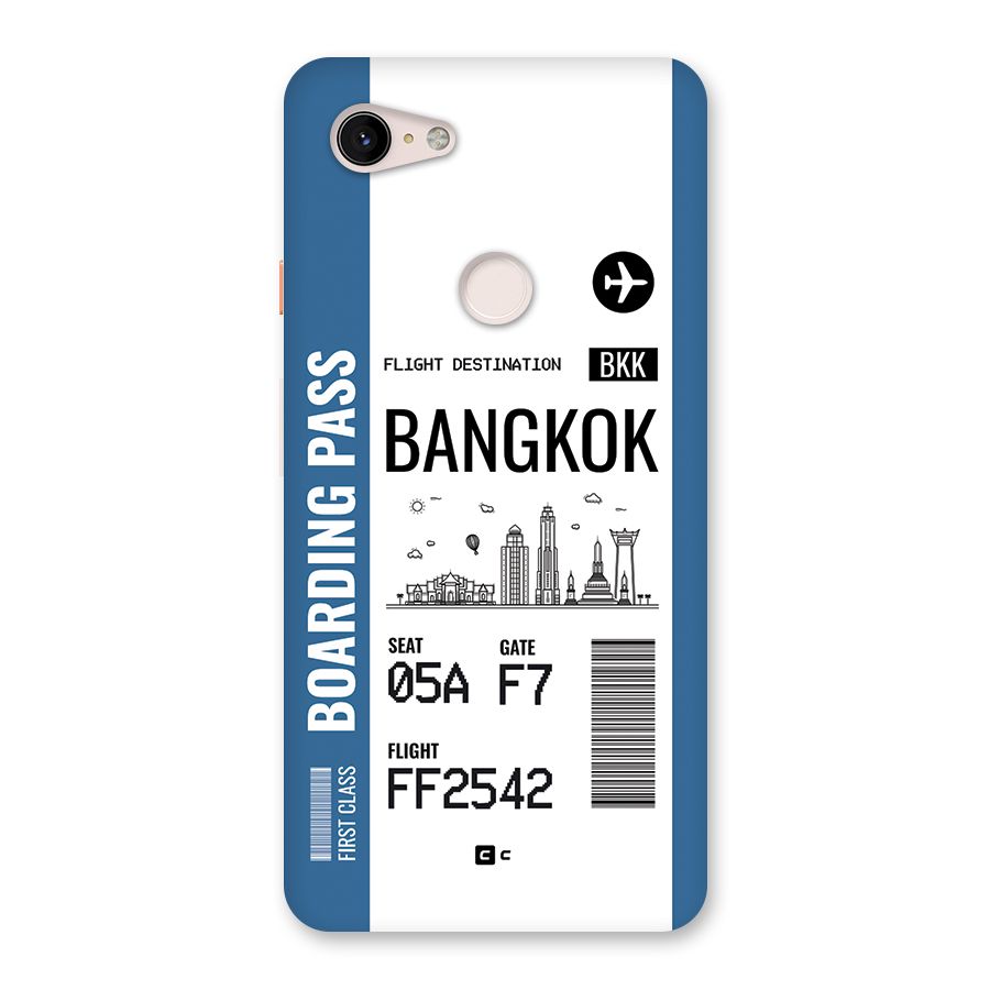 Bangkok Boarding Pass Back Case for Google Pixel 3 XL