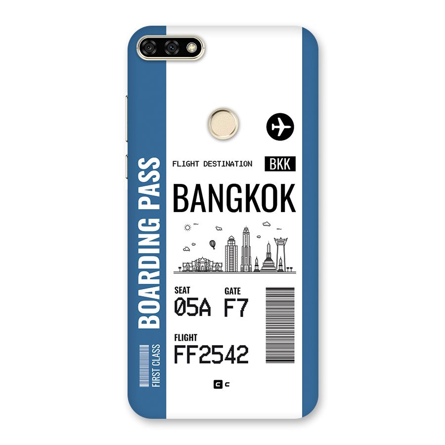 Bangkok Boarding Pass Back Case for Honor 7A