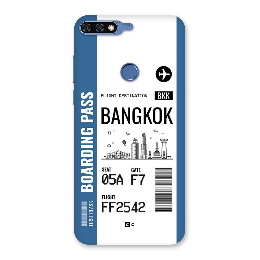 Bangkok Boarding Pass Back Case for Honor 7C