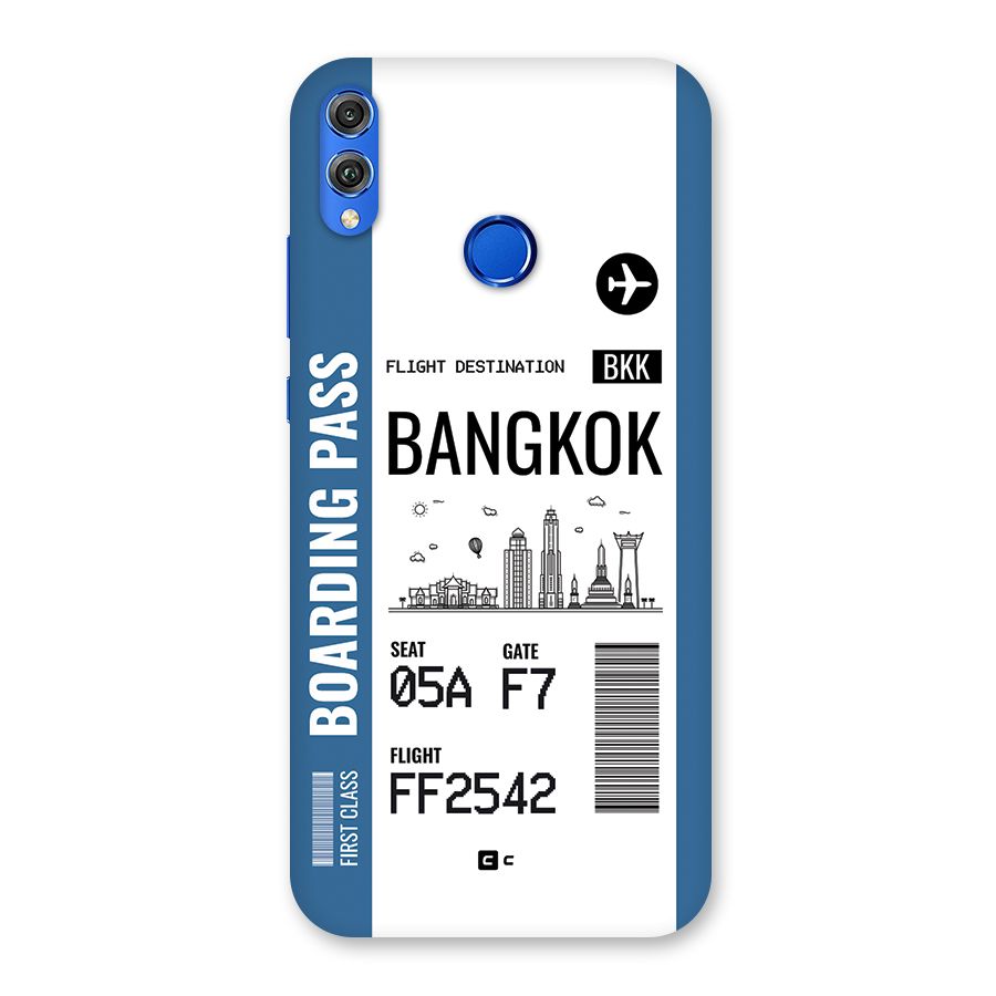 Bangkok Boarding Pass Back Case for Honor 8X