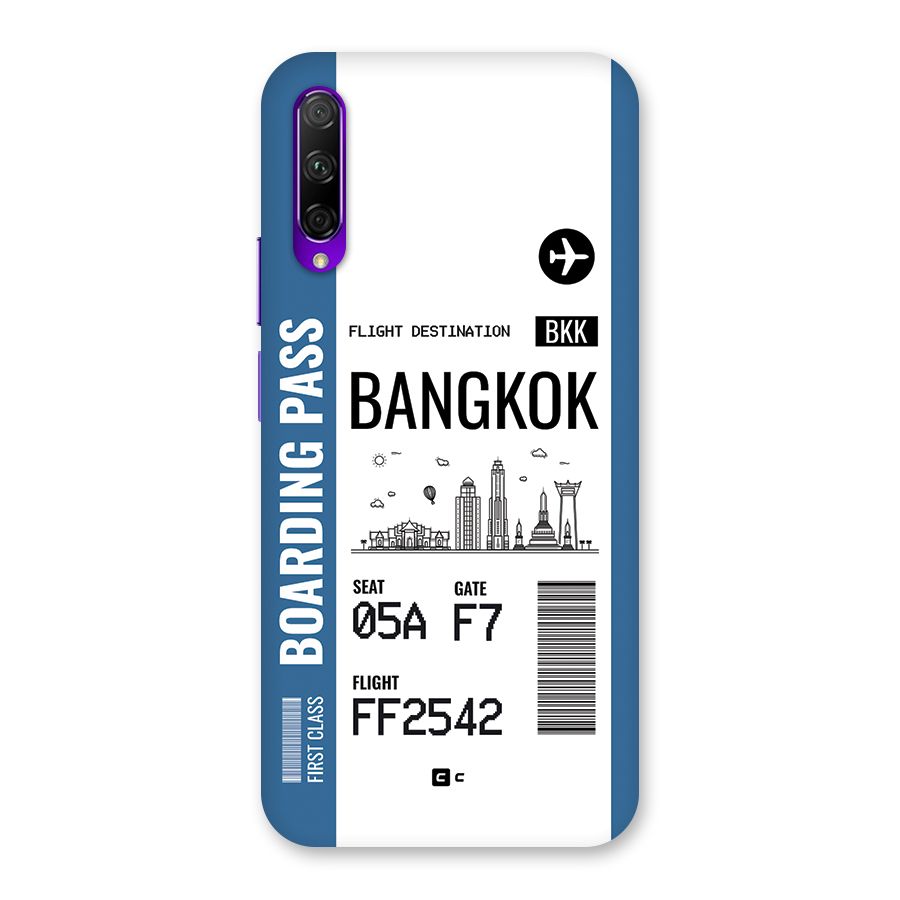 Bangkok Boarding Pass Back Case for Honor 9X Pro