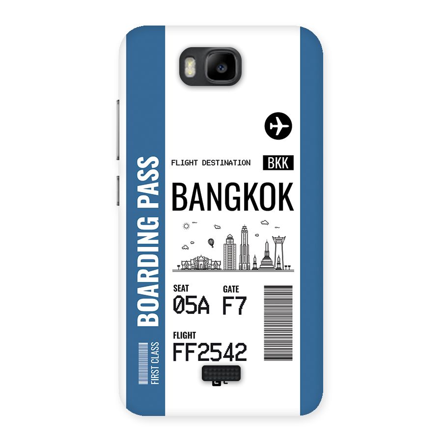 Bangkok Boarding Pass Back Case for Honor Bee