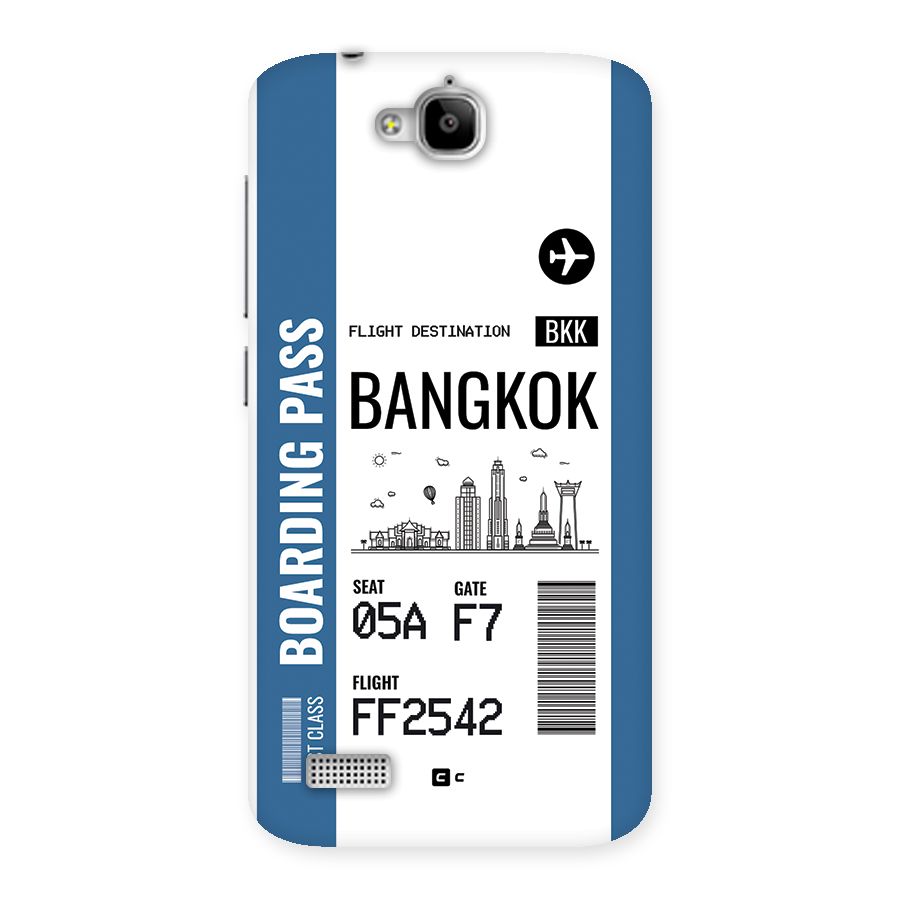 Bangkok Boarding Pass Back Case for Honor Holly