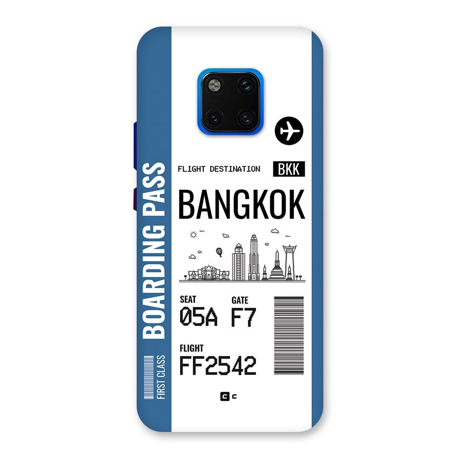 Bangkok Boarding Pass Back Case for Huawei Mate 20 Pro