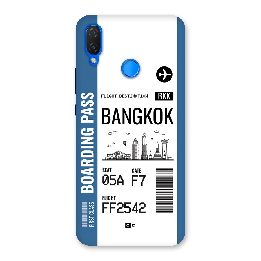 Bangkok Boarding Pass Back Case for Huawei P Smart Plus