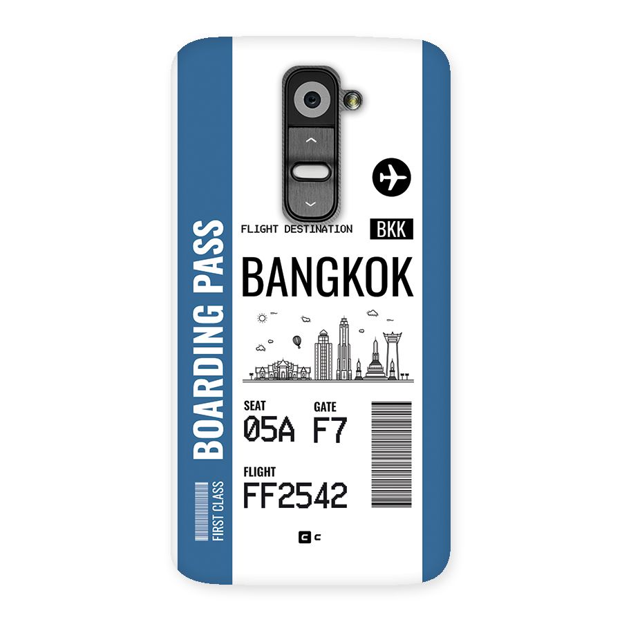 Bangkok Boarding Pass Back Case for LG G2