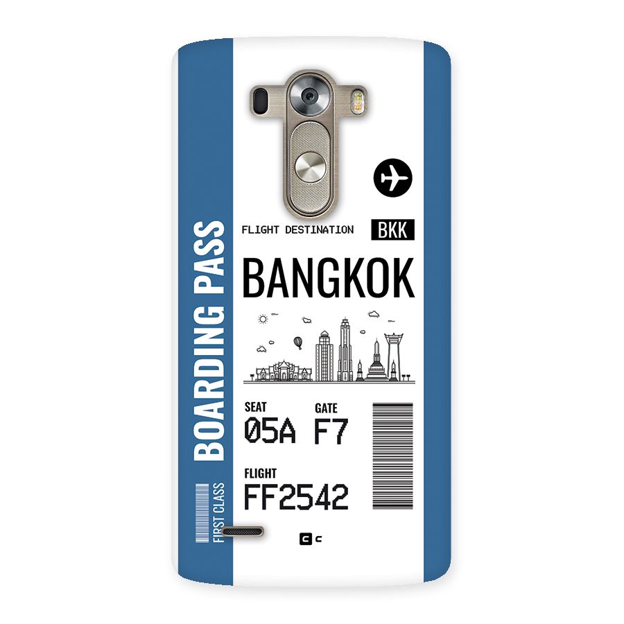 Bangkok Boarding Pass Back Case for LG G3