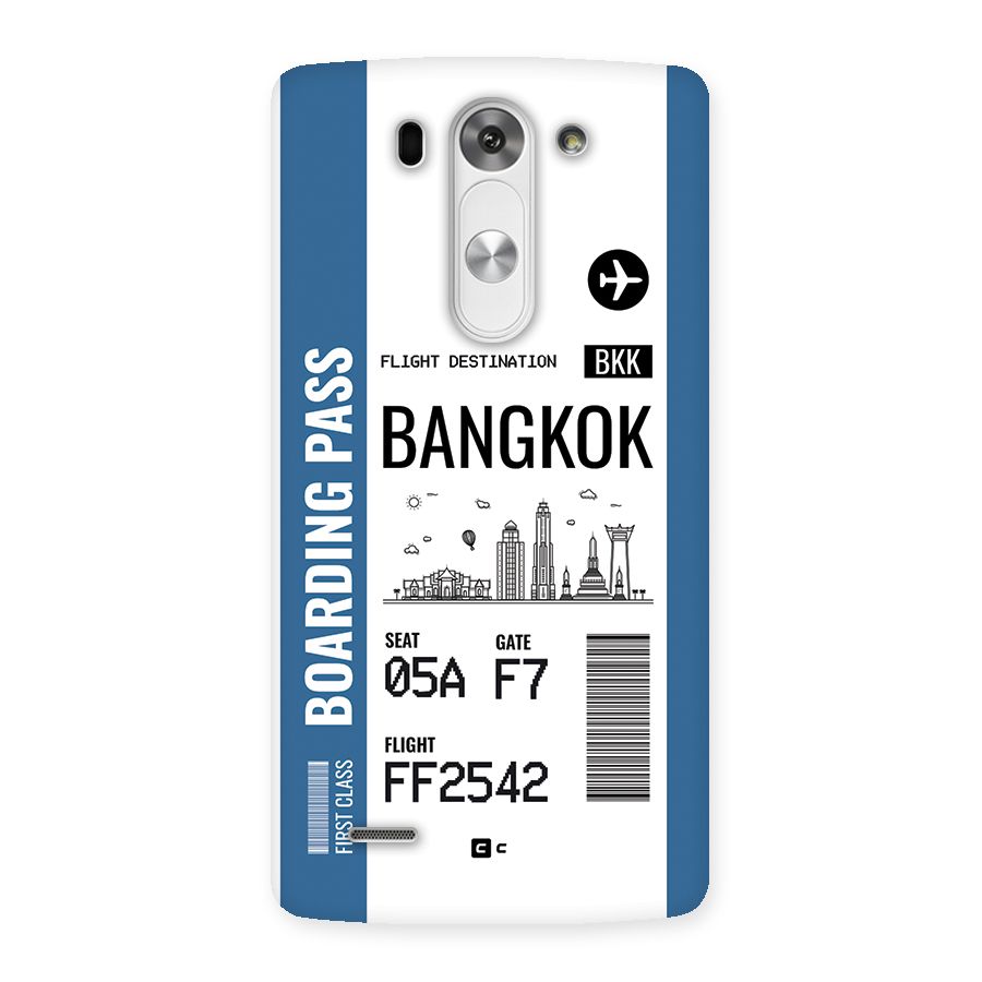 Bangkok Boarding Pass Back Case for LG G3 Mini