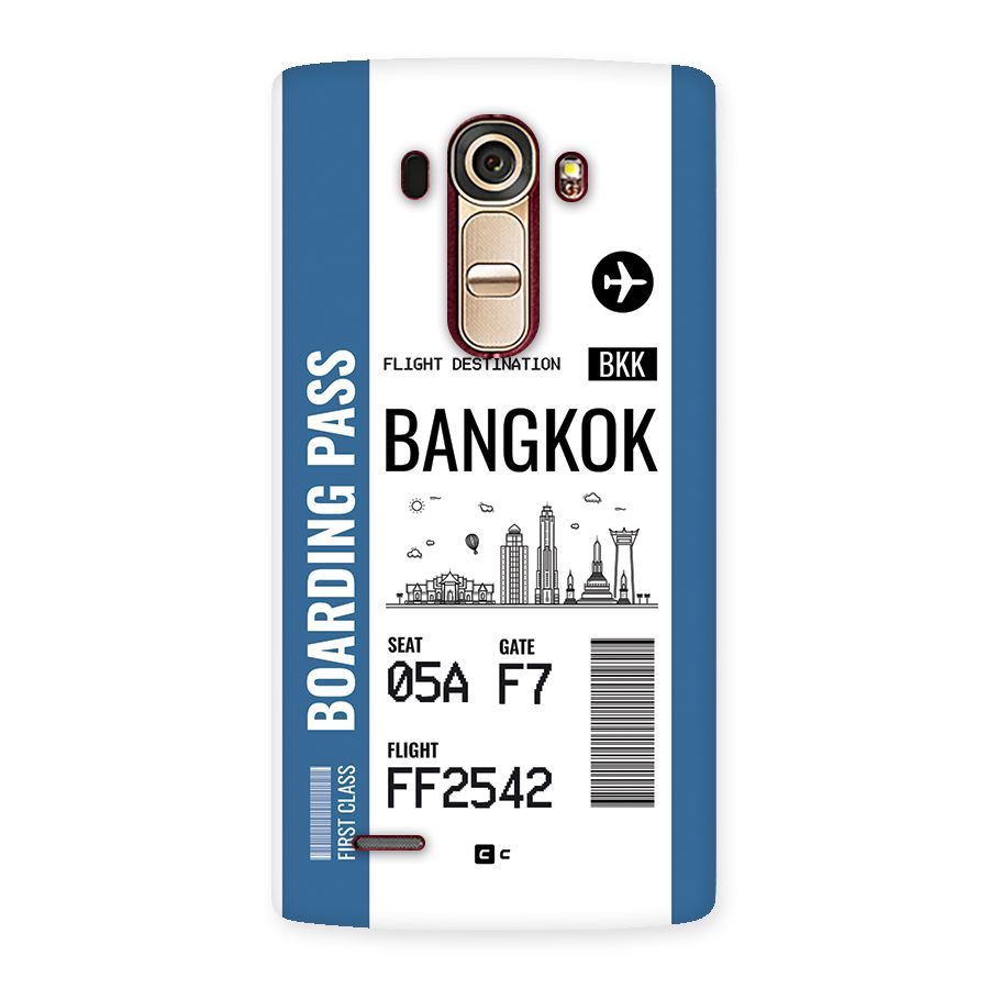 Bangkok Boarding Pass Back Case for LG G4