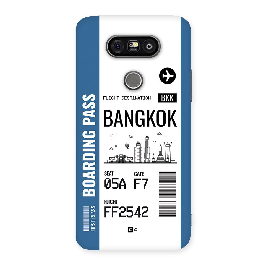 Bangkok Boarding Pass Back Case for LG G5