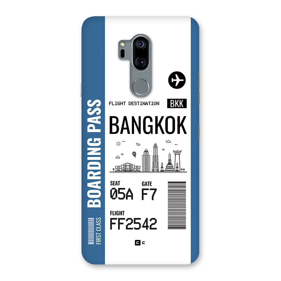 Bangkok Boarding Pass Back Case for LG G7