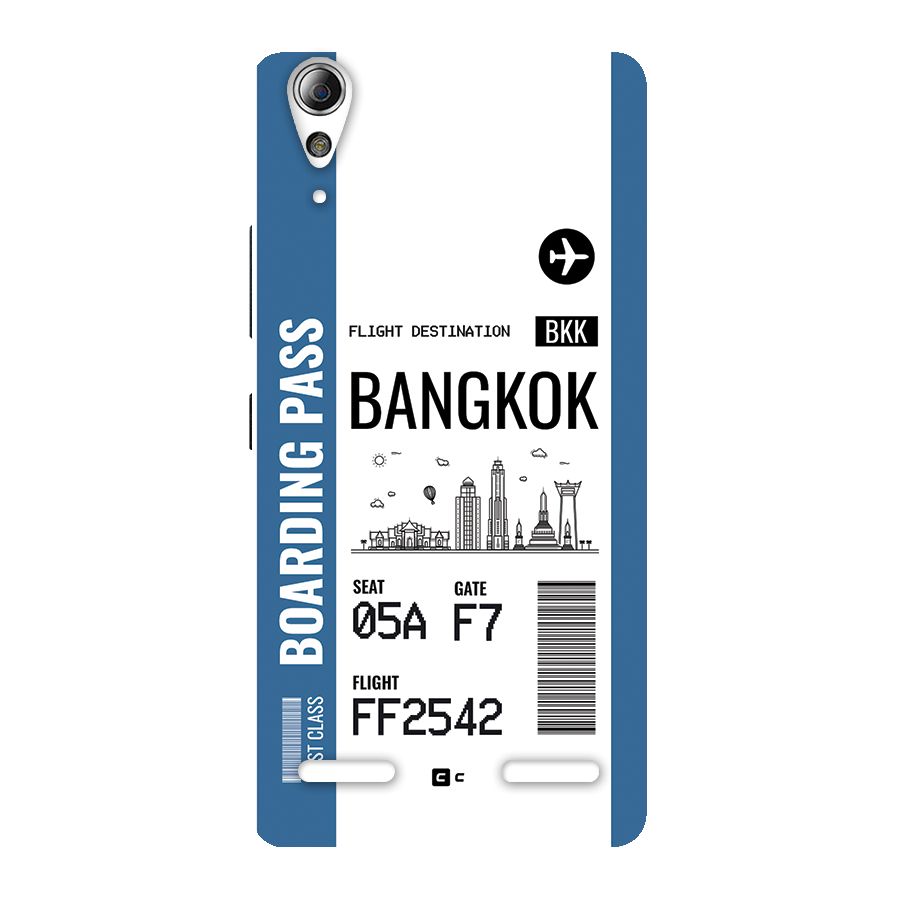 Bangkok Boarding Pass Back Case for Lenovo A6000 Plus