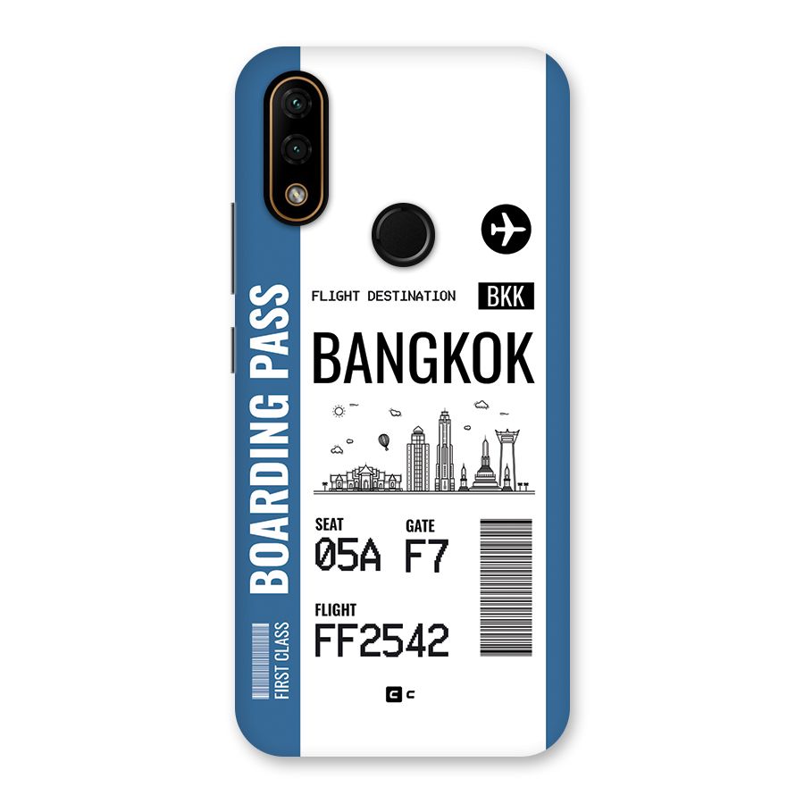 Bangkok Boarding Pass Back Case for Lenovo A6 Note