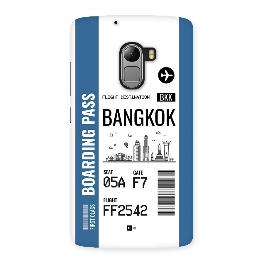 Bangkok Boarding Pass Back Case for Lenovo K4 Note