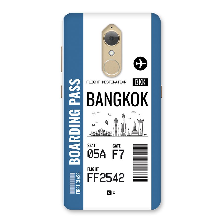 Bangkok Boarding Pass Back Case for Lenovo K8