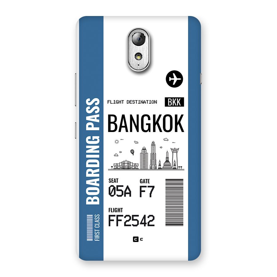 Bangkok Boarding Pass Back Case for Lenovo Vibe P1M