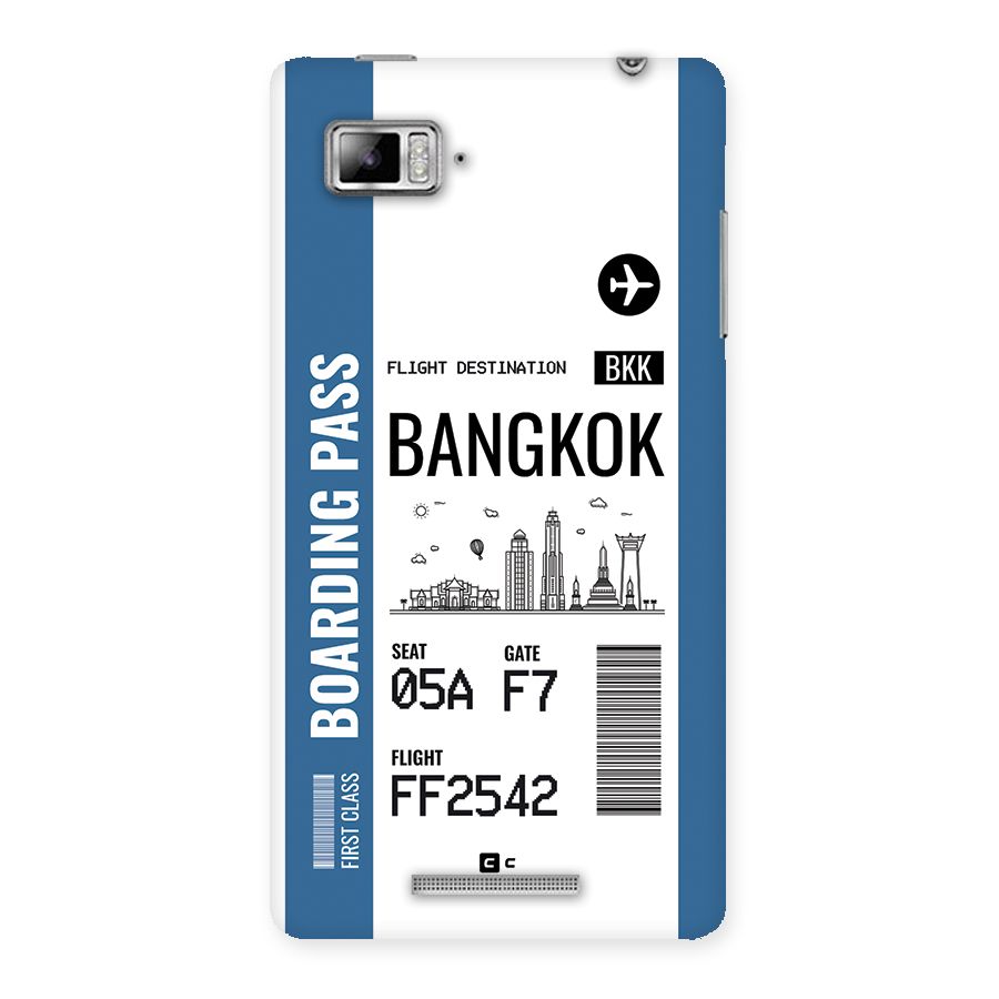 Bangkok Boarding Pass Back Case for Lenovo Vibe Z K910