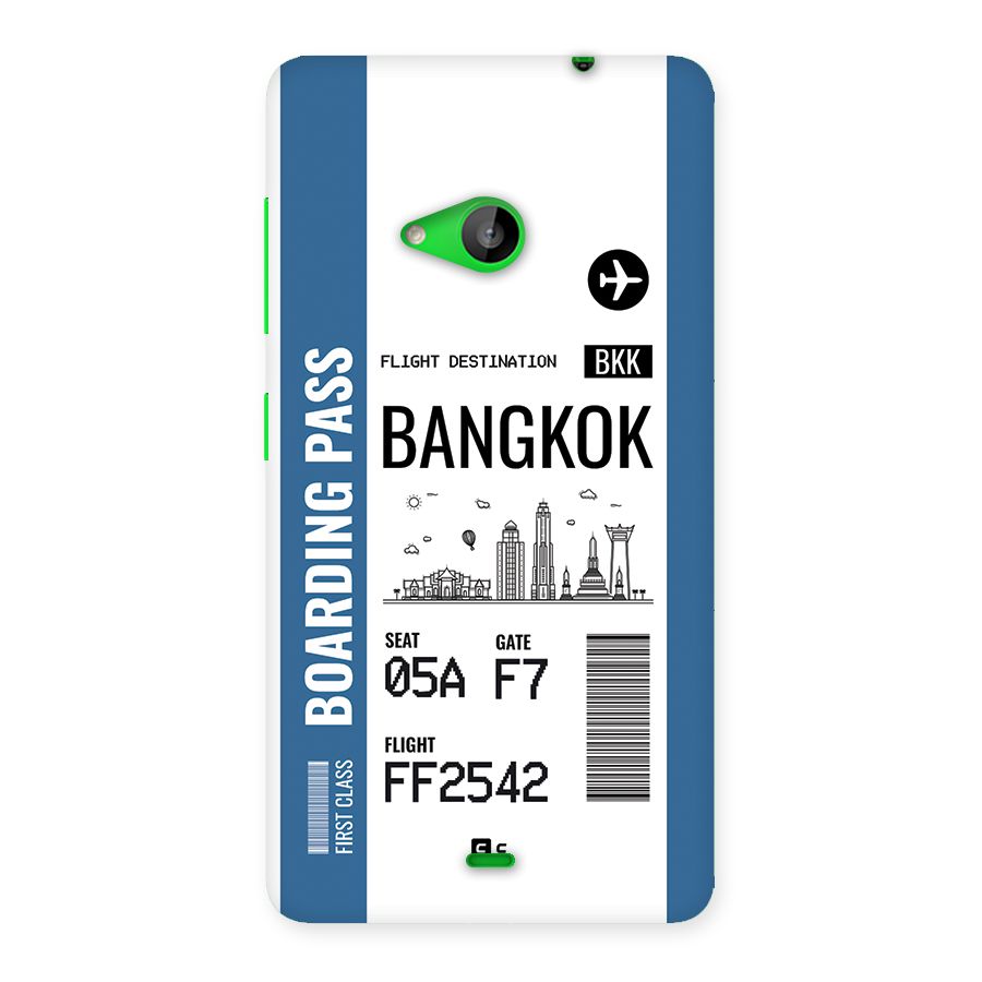 Bangkok Boarding Pass Back Case for Lumia 535