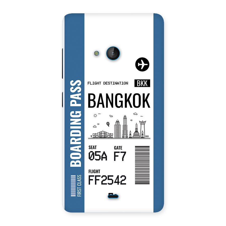 Bangkok Boarding Pass Back Case for Lumia 540
