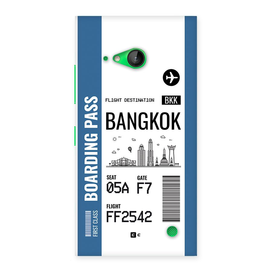 Bangkok Boarding Pass Back Case for Lumia 730