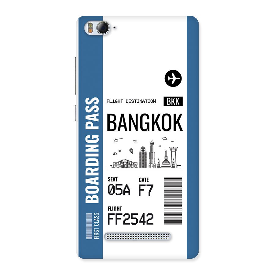 Bangkok Boarding Pass Back Case for Mi4i