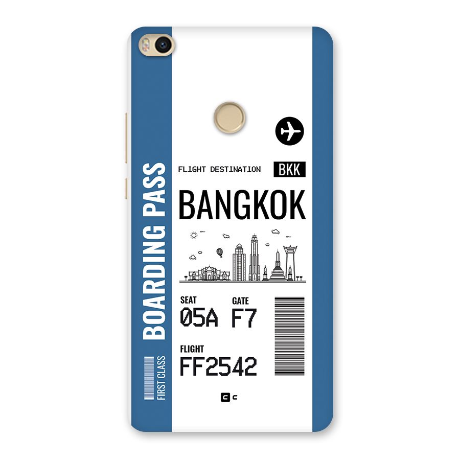Bangkok Boarding Pass Back Case for Mi Max 2