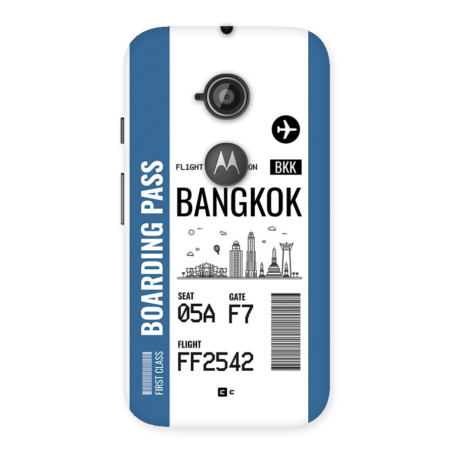 Bangkok Boarding Pass Back Case for Moto E 2nd Gen
