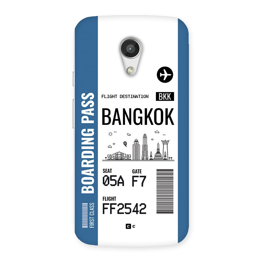 Bangkok Boarding Pass Back Case for Moto G 2nd Gen