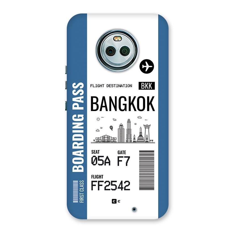 Bangkok Boarding Pass Back Case for Moto X4