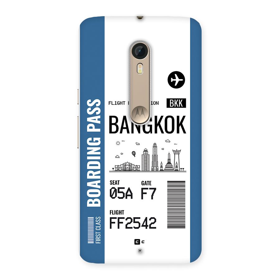 Bangkok Boarding Pass Back Case for Moto X Style