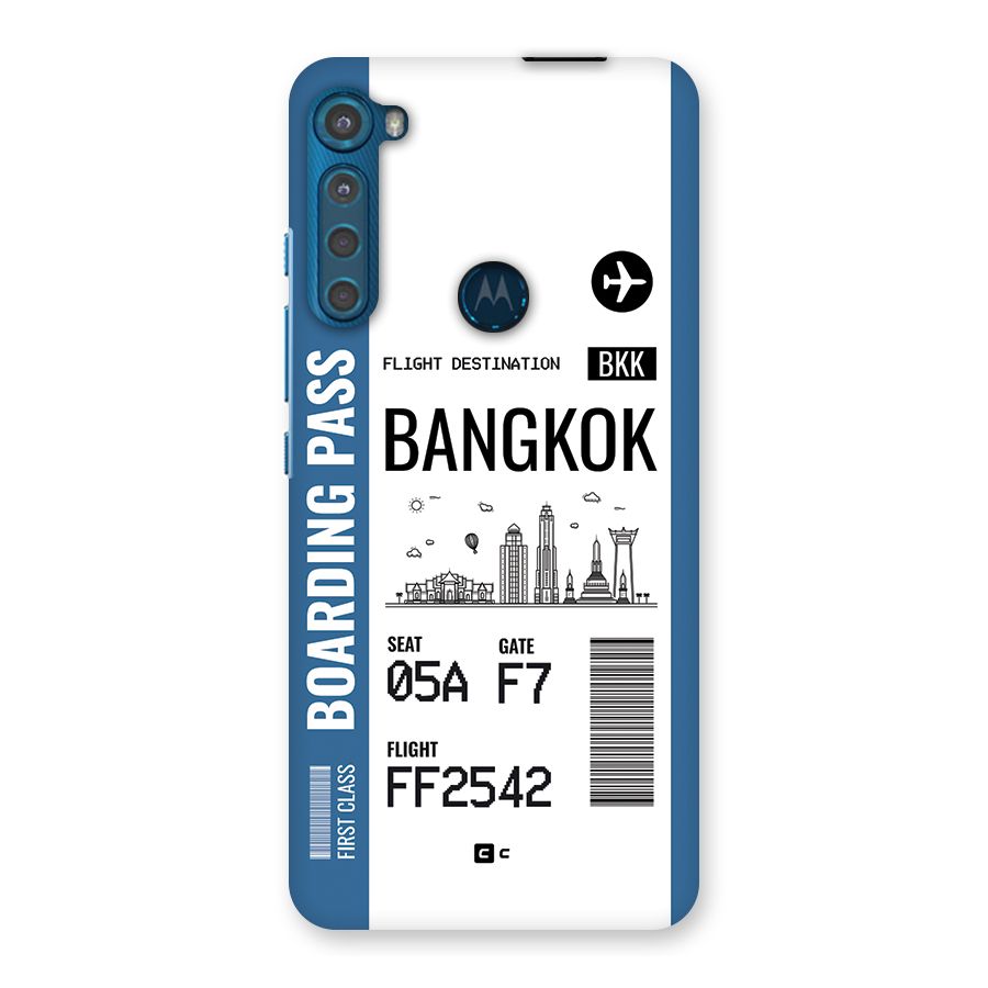 Bangkok Boarding Pass Back Case for Motorola One Fusion Plus