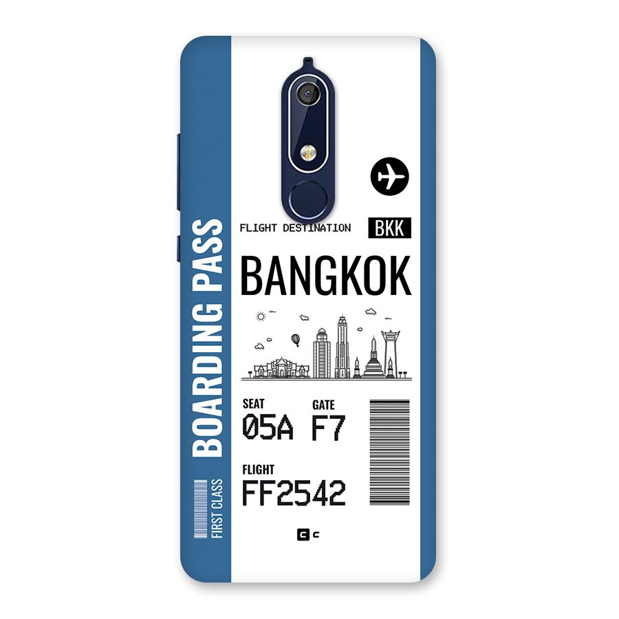 Bangkok Boarding Pass Back Case for Nokia 5.1