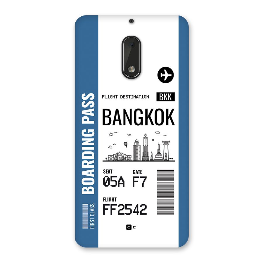 Bangkok Boarding Pass Back Case for Nokia 6