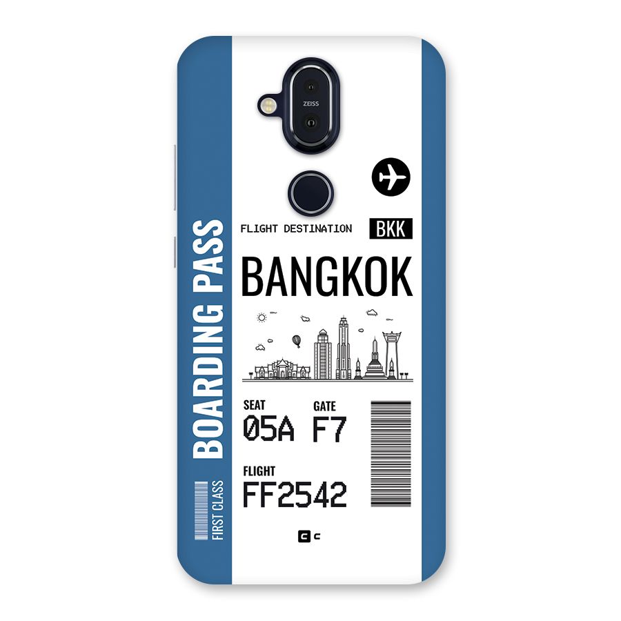 Bangkok Boarding Pass Back Case for Nokia 8.1