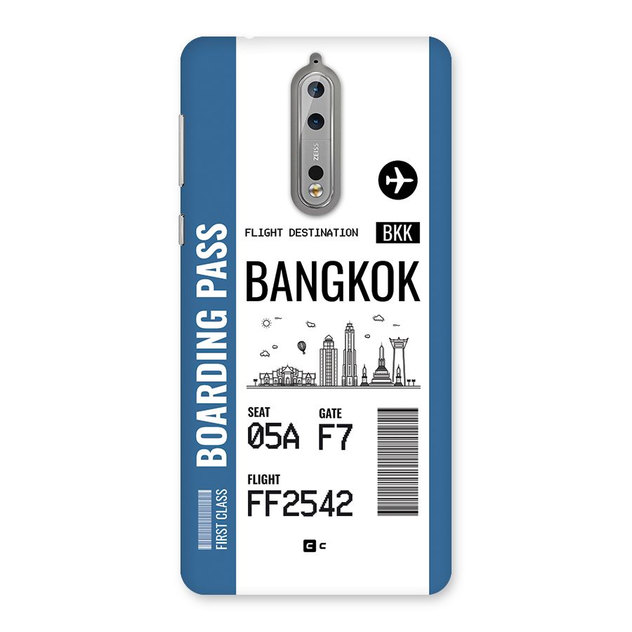 Bangkok Boarding Pass Back Case for Nokia 8