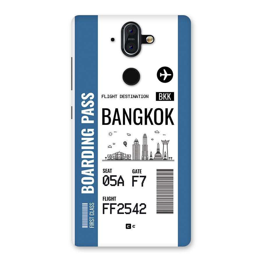 Bangkok Boarding Pass Back Case for Nokia 8 Sirocco