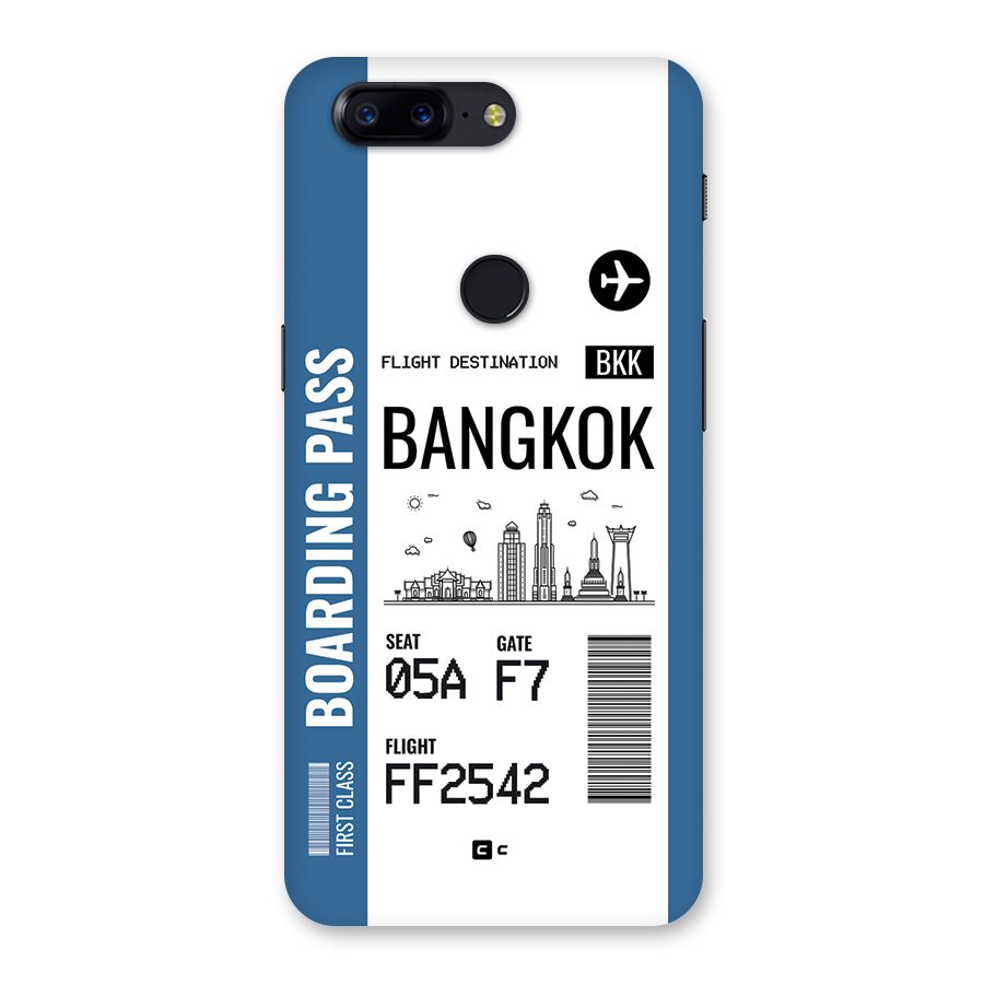 Bangkok Boarding Pass Back Case for OnePlus 5T