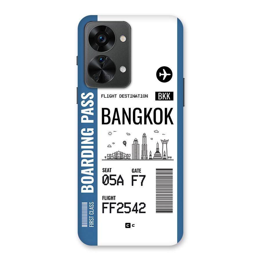 Bangkok Boarding Pass Back Case for OnePlus Nord 2T