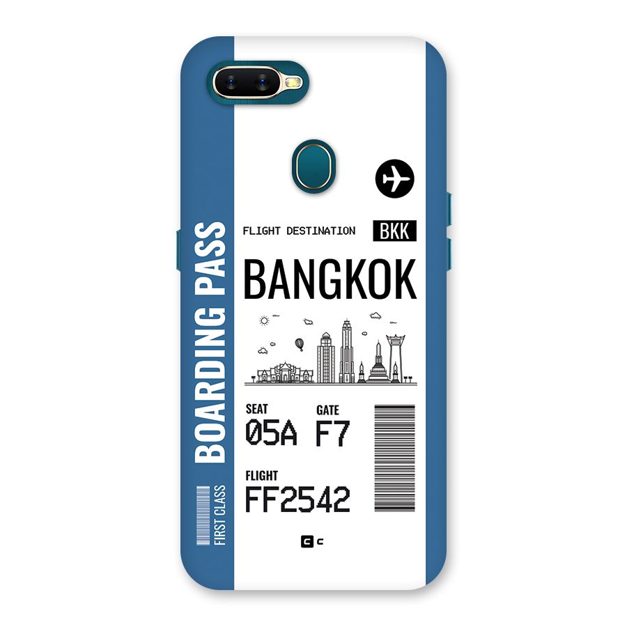 Bangkok Boarding Pass Back Case for Oppo A12