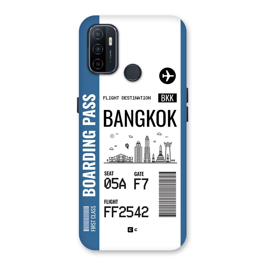 Bangkok Boarding Pass Back Case for Oppo A53