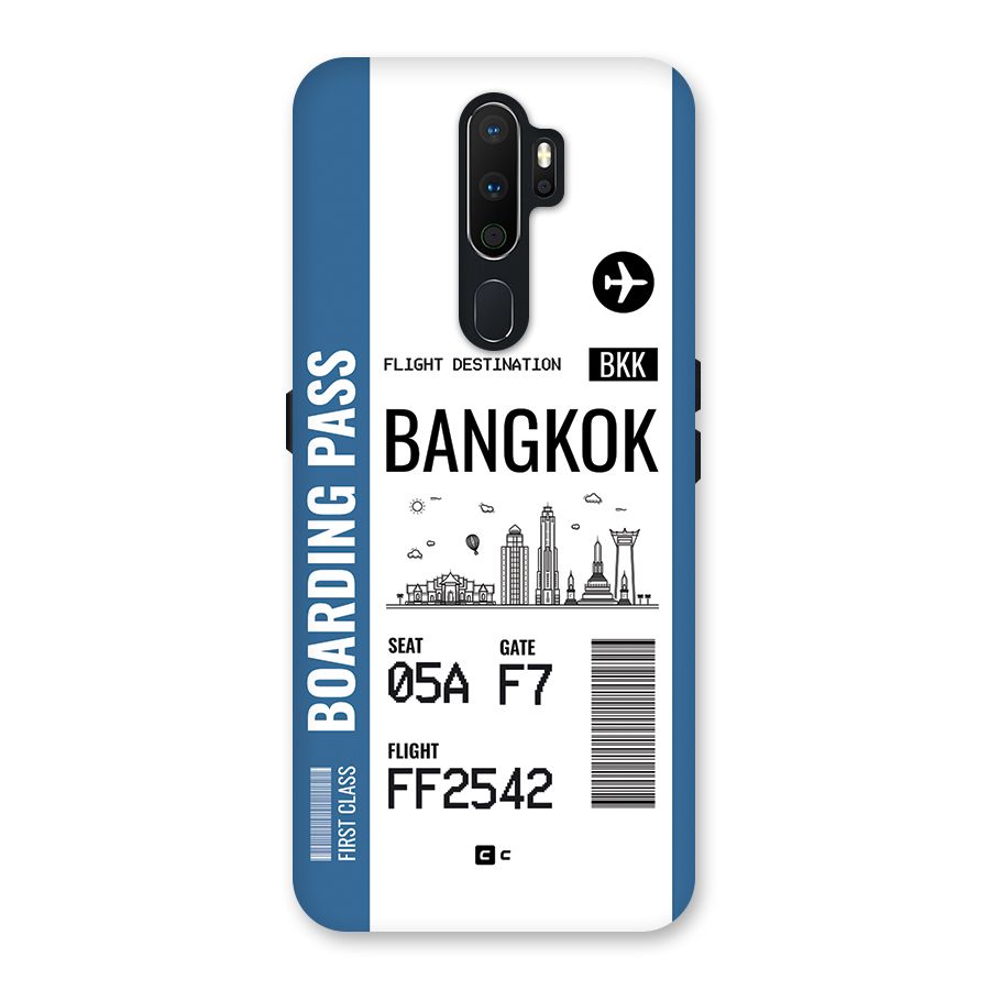 Bangkok Boarding Pass Back Case for Oppo A5 (2020)