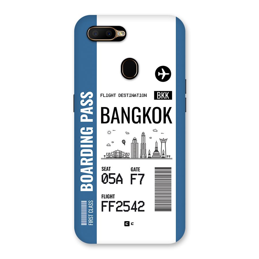 Bangkok Boarding Pass Back Case for Oppo A5s