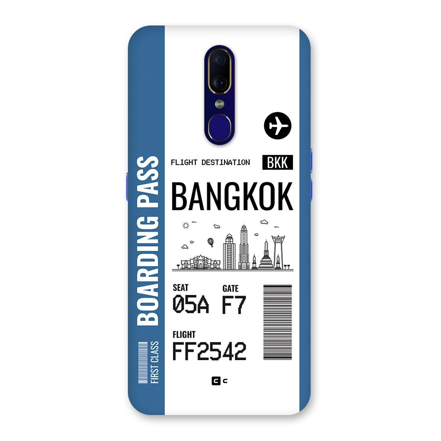 Bangkok Boarding Pass Back Case for Oppo A9