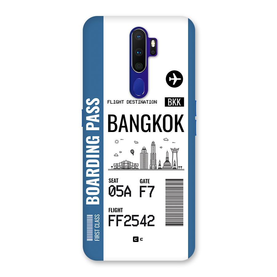 Bangkok Boarding Pass Back Case for Oppo A9 (2020)
