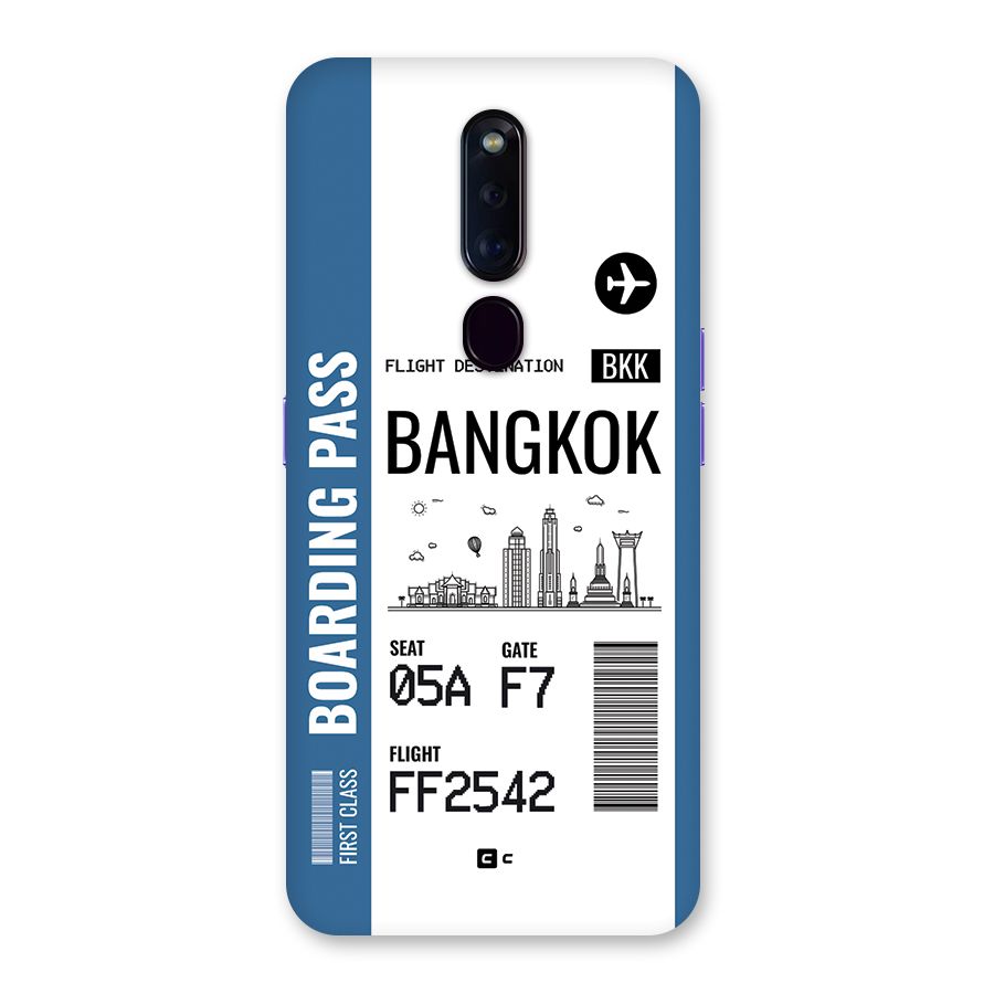 Bangkok Boarding Pass Back Case for Oppo F11 Pro