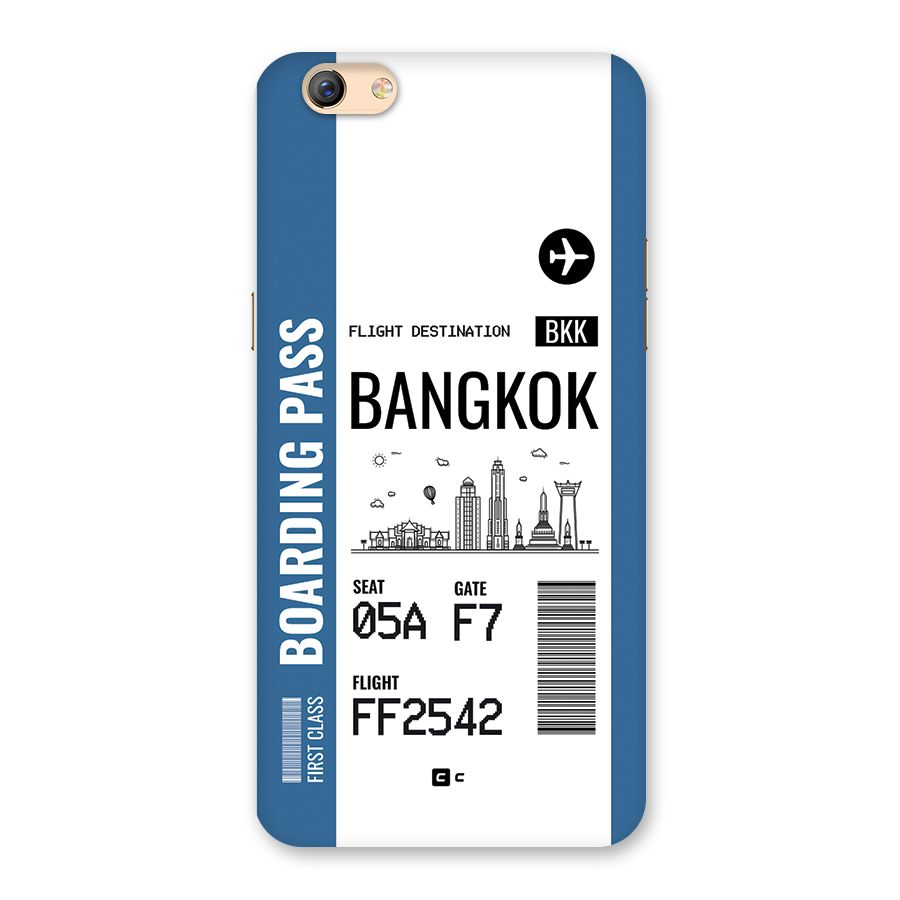 Bangkok Boarding Pass Back Case for Oppo F3 Plus