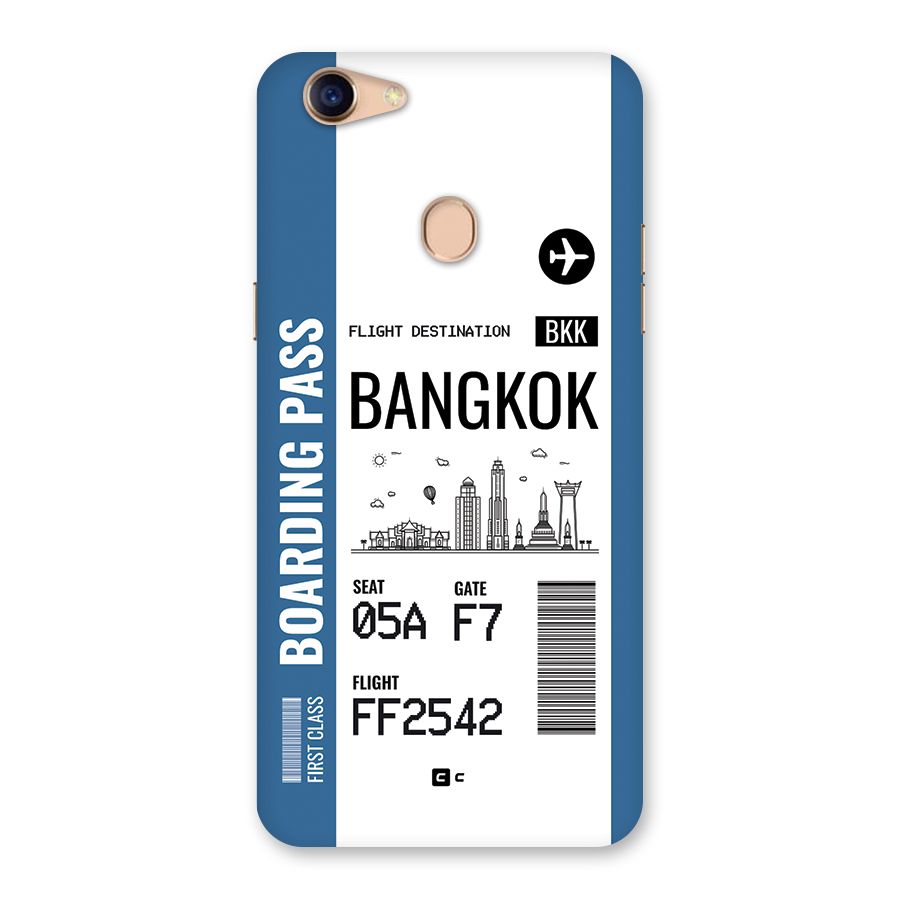 Bangkok Boarding Pass Back Case for Oppo F5 Youth
