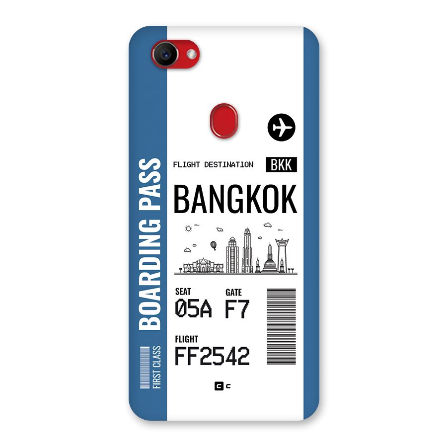 Bangkok Boarding Pass Back Case for Oppo F7